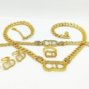 ATY Zirkon Taşlı Christian Dior Set